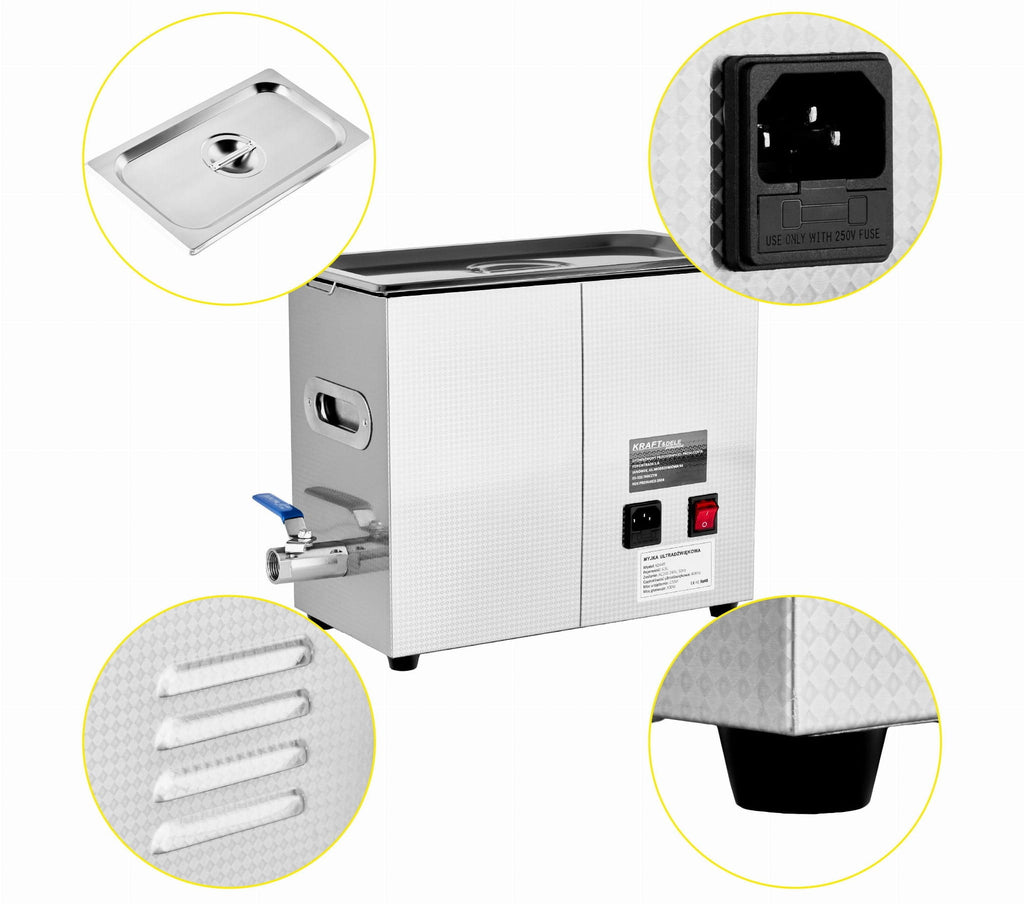 Cuva Spalare cu Ultrasunete 6,5L, Kraft&Dele KD449
