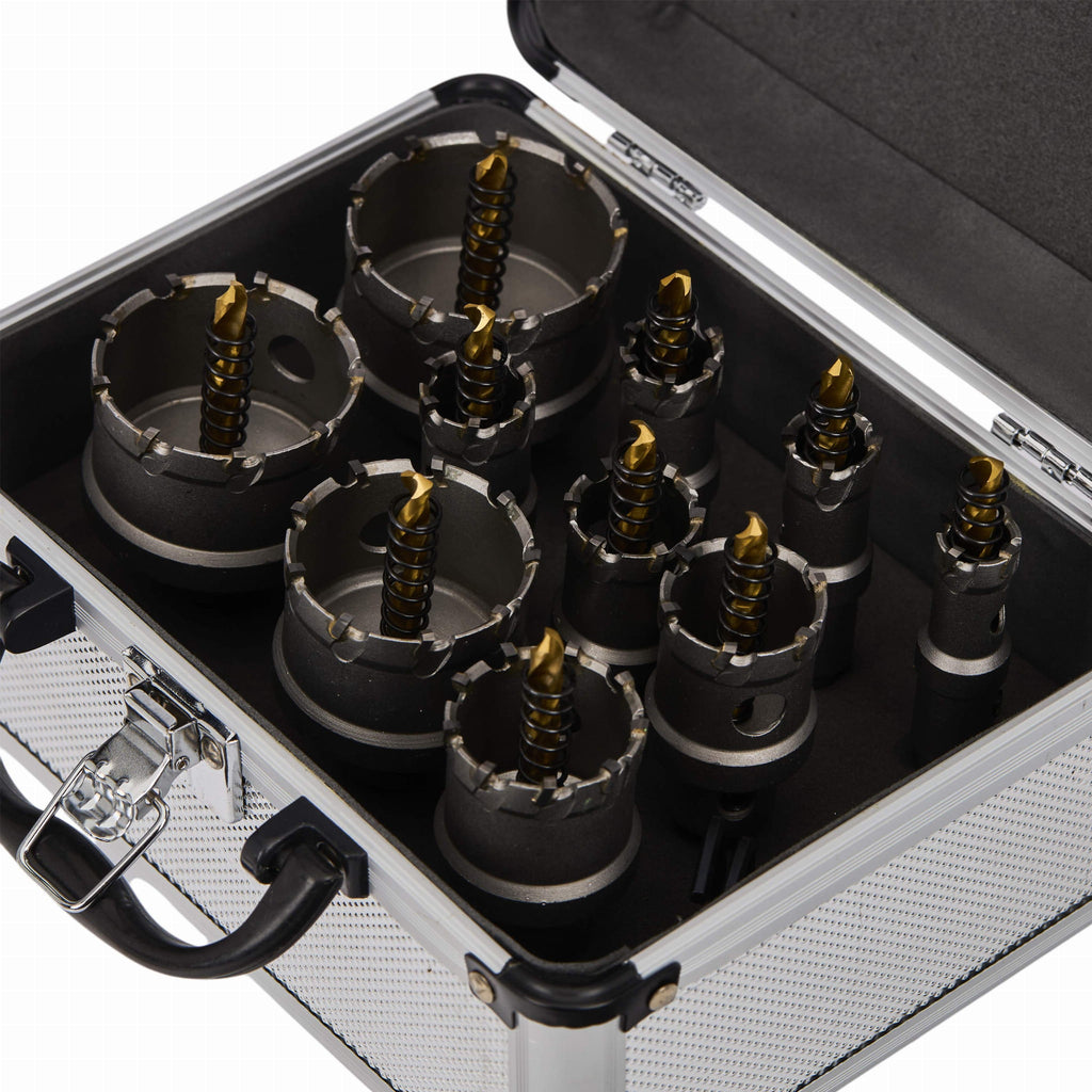 Set Carote Metal 10 Buc Diametre 16-53mm, Kraft&Dele KD10061