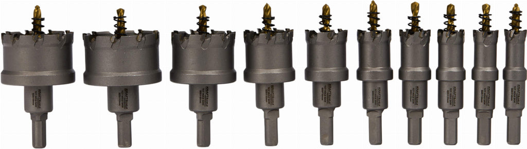 Set Carote Metal 10 Buc Diametre 16-53mm, Kraft&Dele KD10061