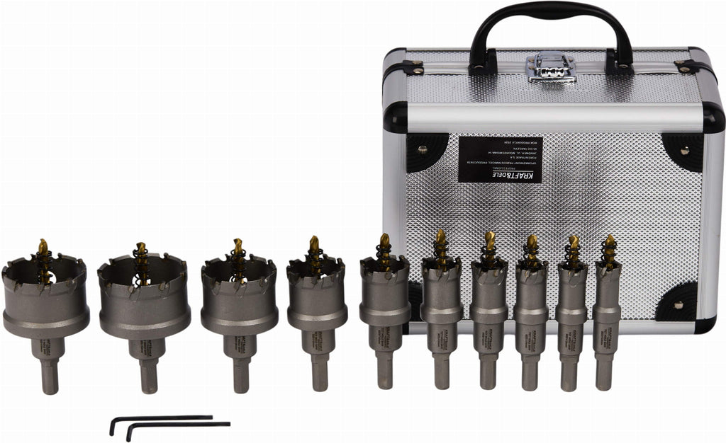 Set Carote Metal 10 Buc Diametre 16-53mm, Kraft&Dele KD10061