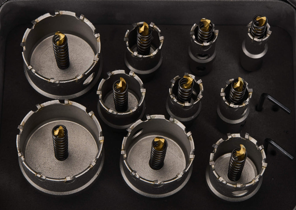 Set Carote Metal 10 Buc Diametre 16-53mm, Kraft&Dele KD10061