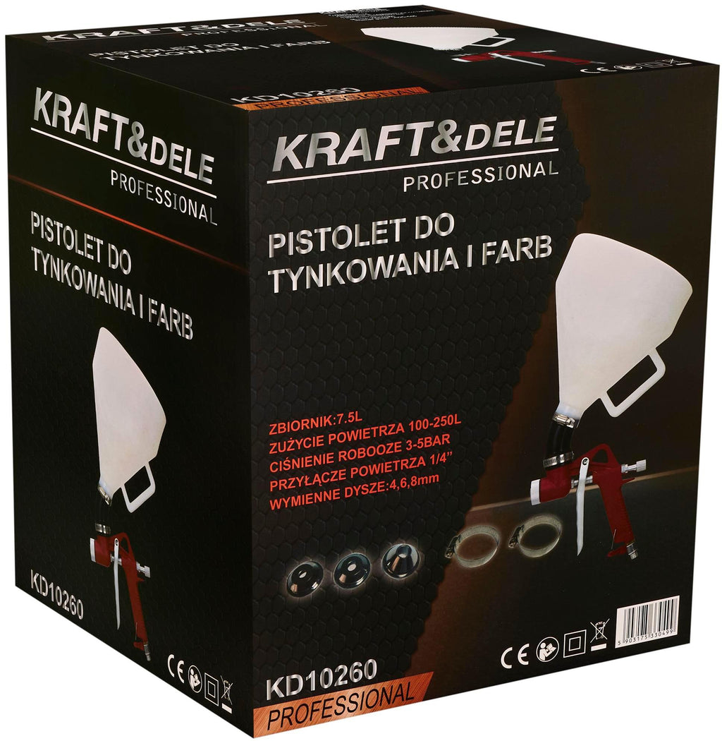 Pistol de Tencuiala 7,5L 1/4", Kraft&Dele KD10260