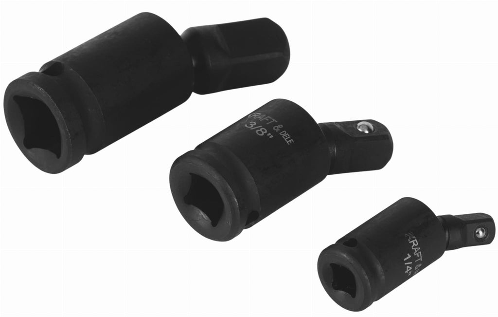 Set 3 Tubulare Cardanice de Impact 1/2" 1/4" 3/8", Kraft&Dele KD10530