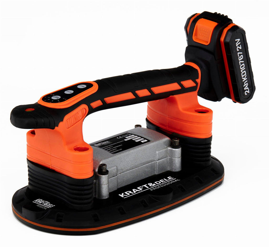 Ventuza Vibranta cu Acumulator 21V 2Ah 150kg 6 Viteze, Kraft&Dele KD10767