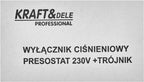 Presostat Compresor 8BAR 230V, Kraft&Dele KD11270