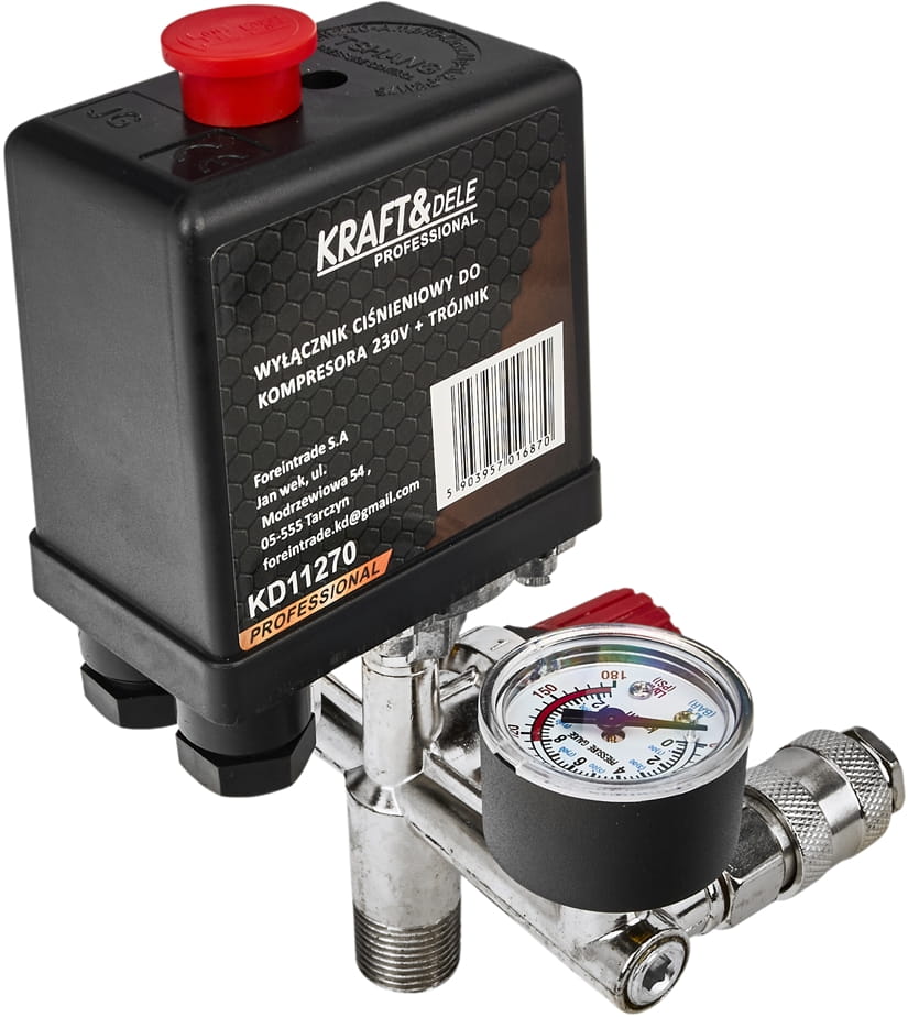 Presostat Compresor 8BAR 230V, Kraft&Dele KD11270
