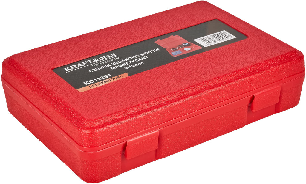 Ceas Comparator cu Cadran 0-10mm cu Stativ Magnetic si Set Varfuri de Masurare, Kraft&Dele KD11291