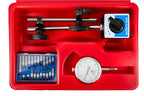 Ceas Comparator cu Cadran 0-10mm cu Stativ Magnetic si Set Varfuri de Masurare, Kraft&Dele KD11291