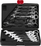 Set Chei Combinate cu Clichet Articulate 8-22 mm, Kraft&Dele KD11304 - imaginea 2
