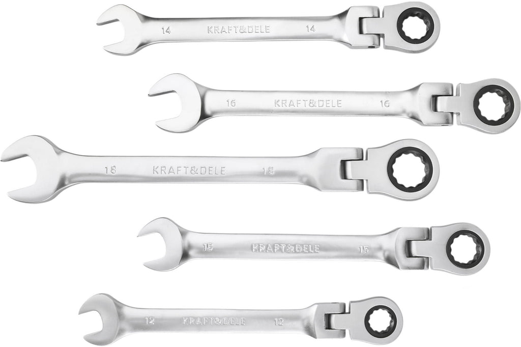 Set Chei Combinate cu Clichet Articulate 8-22 mm, Kraft&Dele KD11304 - imaginea 7