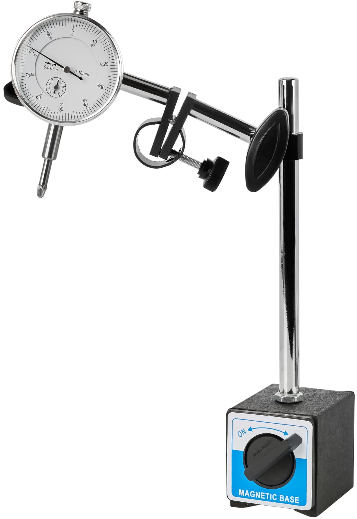 Ceas Comparator Digital 0-10mm 0.01mm Baza Magnetica, Kraft&Dele KD11398