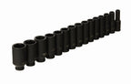 Tubulare Impact Lungime Mare 1/2" 15 Bucati 10-32mm, Kraft&Dele KD11769