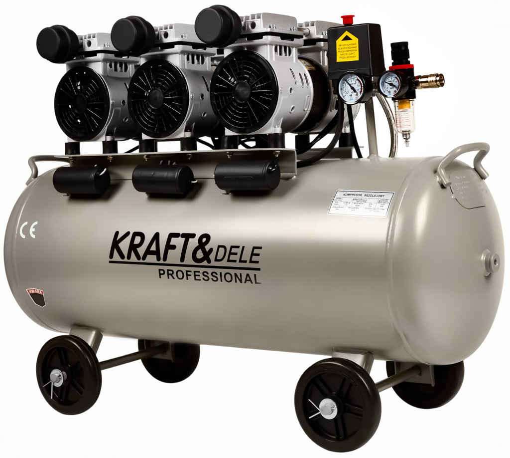 Compresor Aer fara Ulei 4500W 100L 8bar 911L/min, Kraft&Dele KD1397