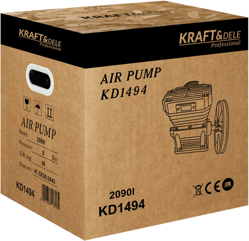 Cap Compresor de Aer 5.5kW 2 Pistoane, Kraft&Dele KD1494