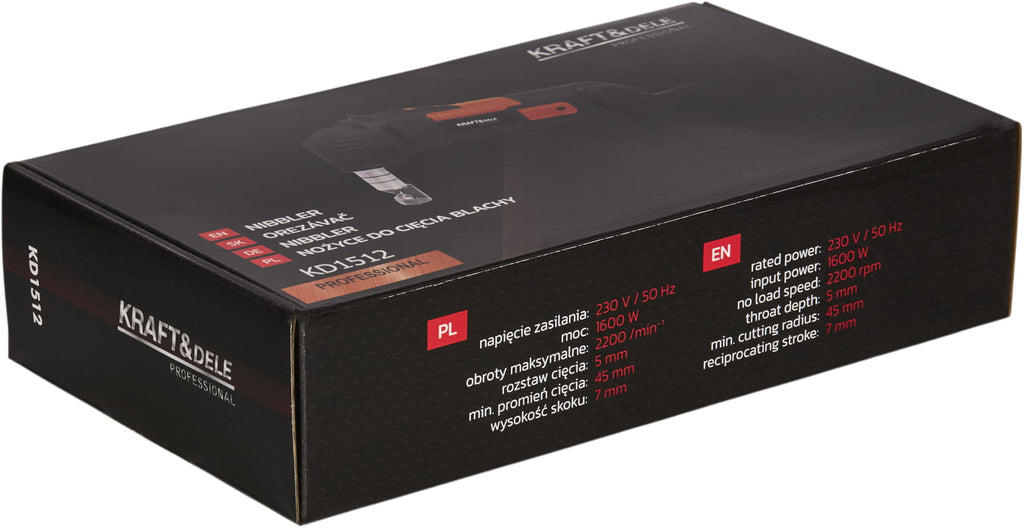 Foarfeca Electrica pentru Tabla 1600W, Kraft&Dele KD1512