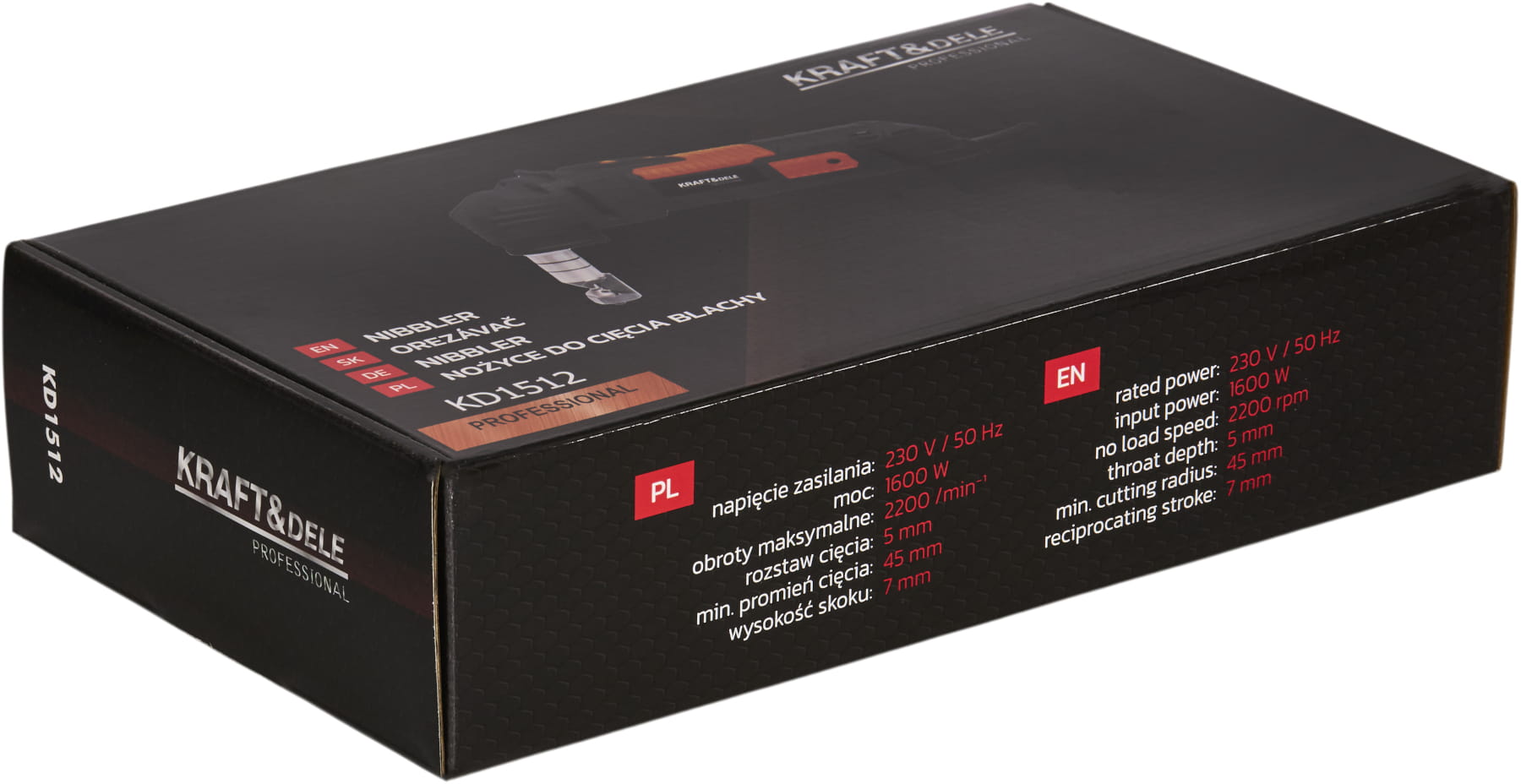 Foarfeca Electrica pentru Tabla 1600W, Kraft&Dele KD1512