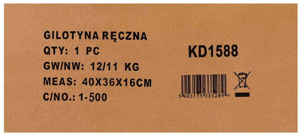 Ghilotina Manuala , pentru Tabla si Otel , 125mm, Kraft&Dele KD1588