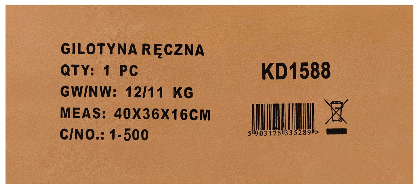 Ghilotina Manuala , pentru Tabla si Otel , 125mm, Kraft&Dele KD1588