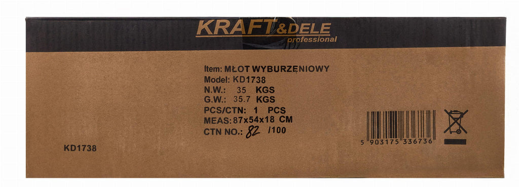 Ciocan Demolator 3200W cu Valiza Transport, Kraft&Dele KD1738