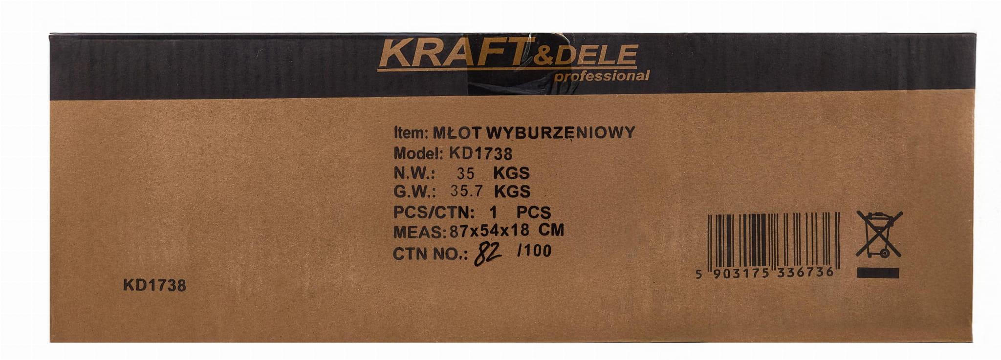 Ciocan Demolator 3200W cu Valiza Transport, Kraft&Dele KD1738