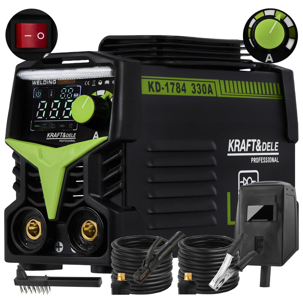 Aparat de Sudura Invertor 330A MMA TIG LIFT VRD, Kraft&Dele KD1784