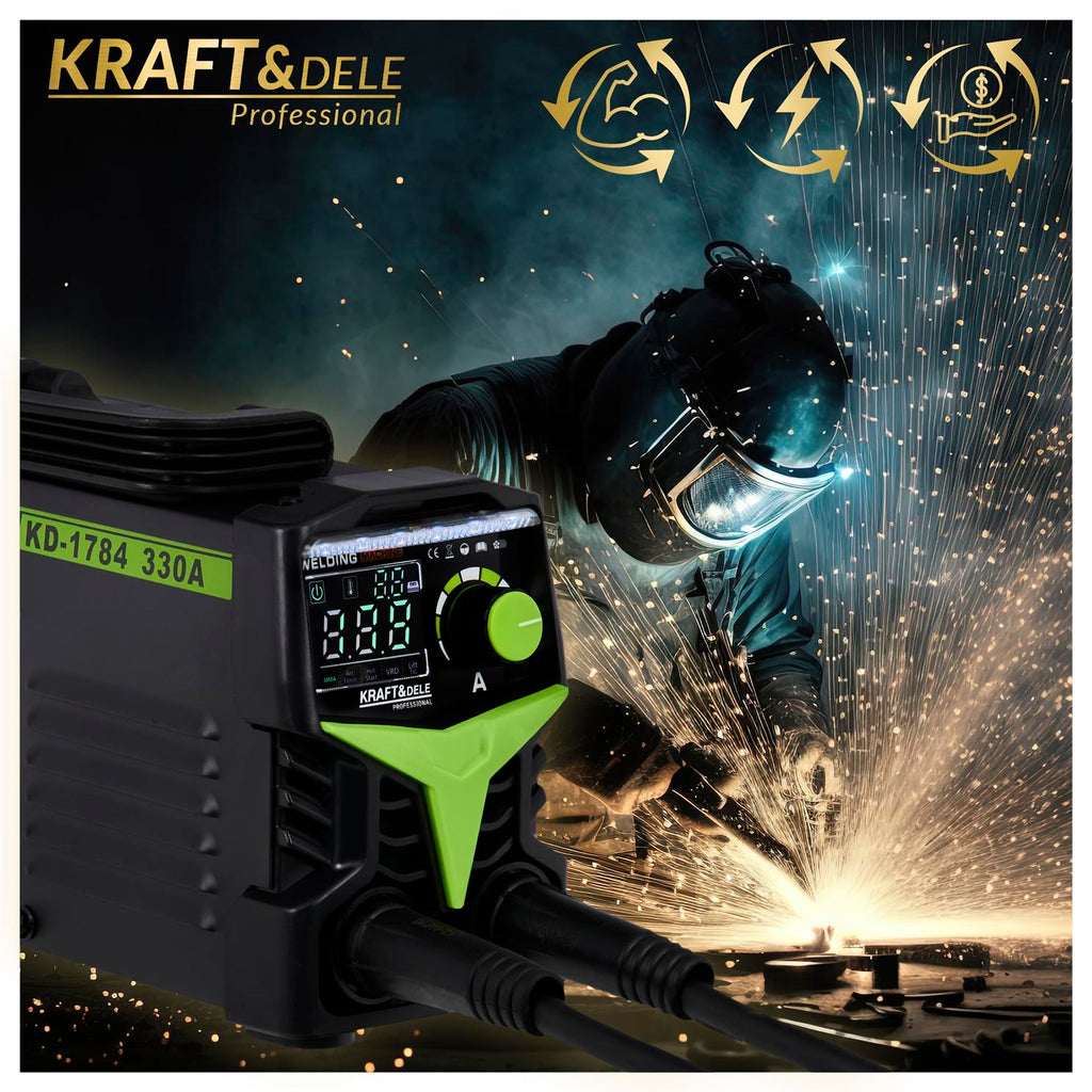 Aparat de Sudura Invertor 330A MMA TIG LIFT VRD, Kraft&Dele KD1784
