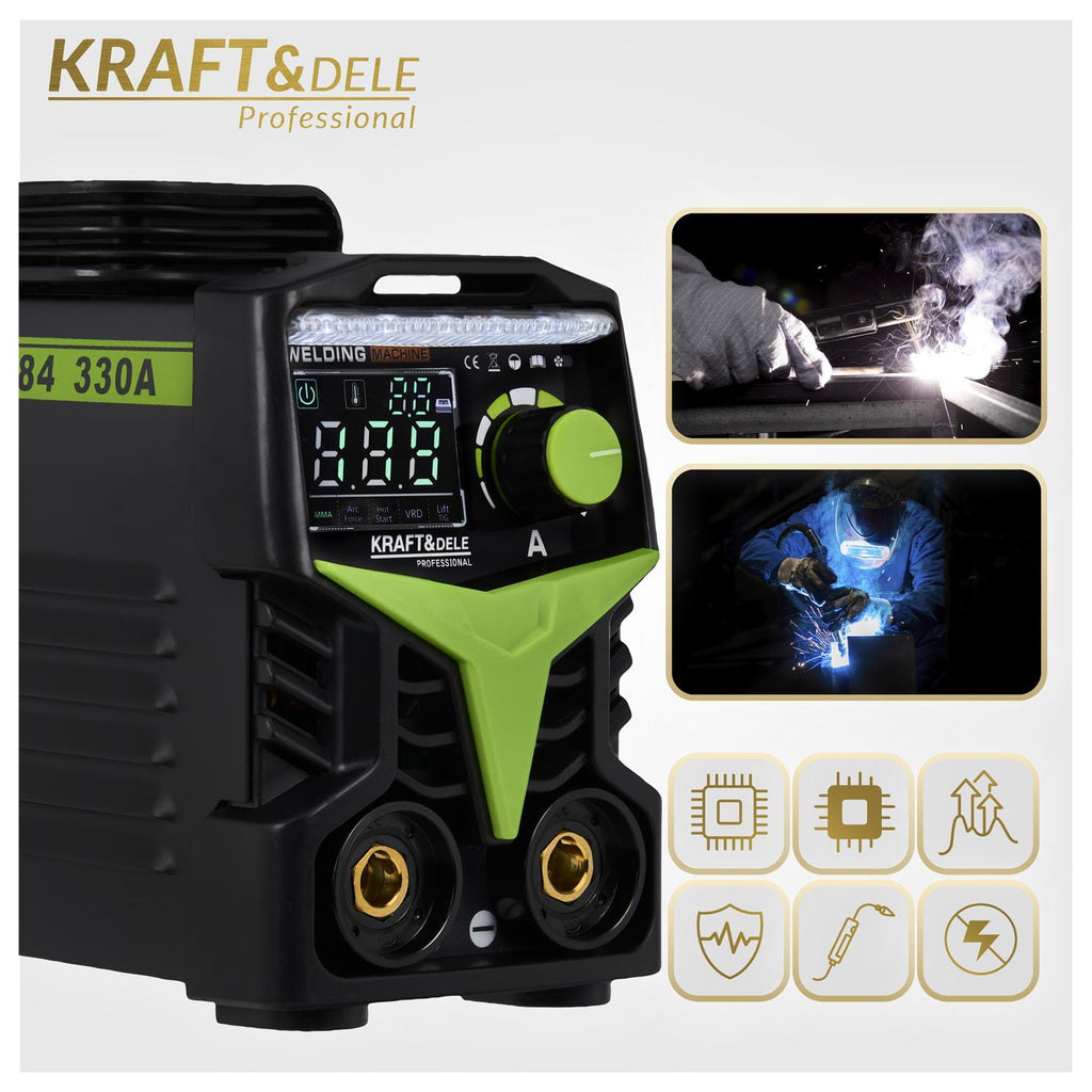 Aparat de Sudura Invertor 330A MMA TIG LIFT VRD, Kraft&Dele KD1784
