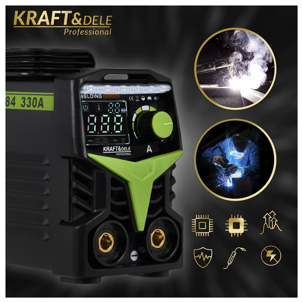 Aparat de Sudura Invertor 330A MMA TIG LIFT VRD, Kraft&Dele KD1784