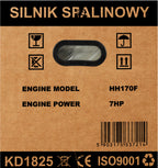 Motor Spalin OHV 7CP 210cc 3000rpm Ax 20mm, Kraft&Dele KD1825