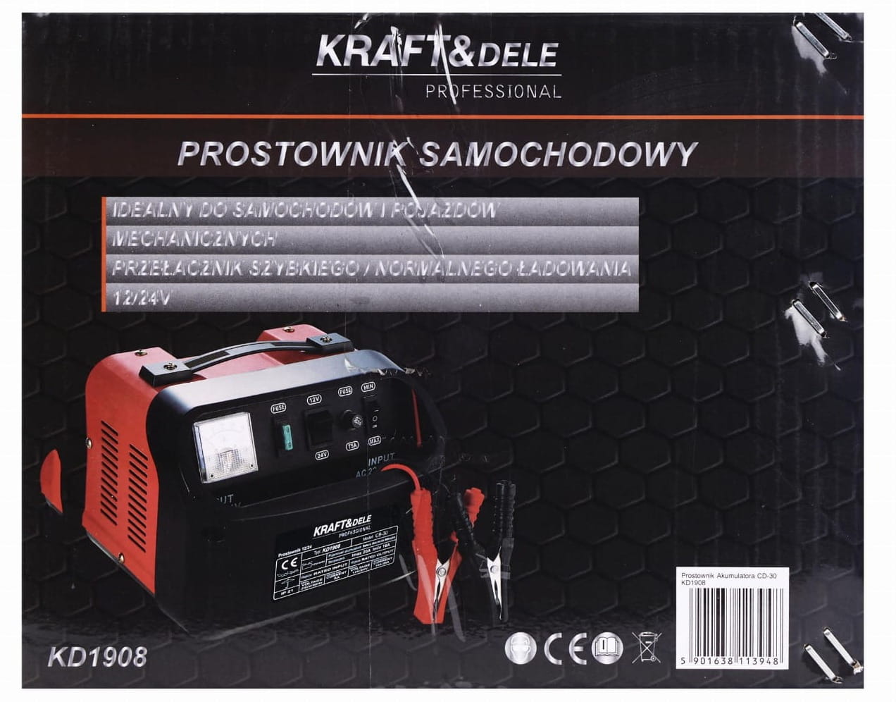 Redresor Acumulator 12/24V , 250A, Kraft&Dele KD1908