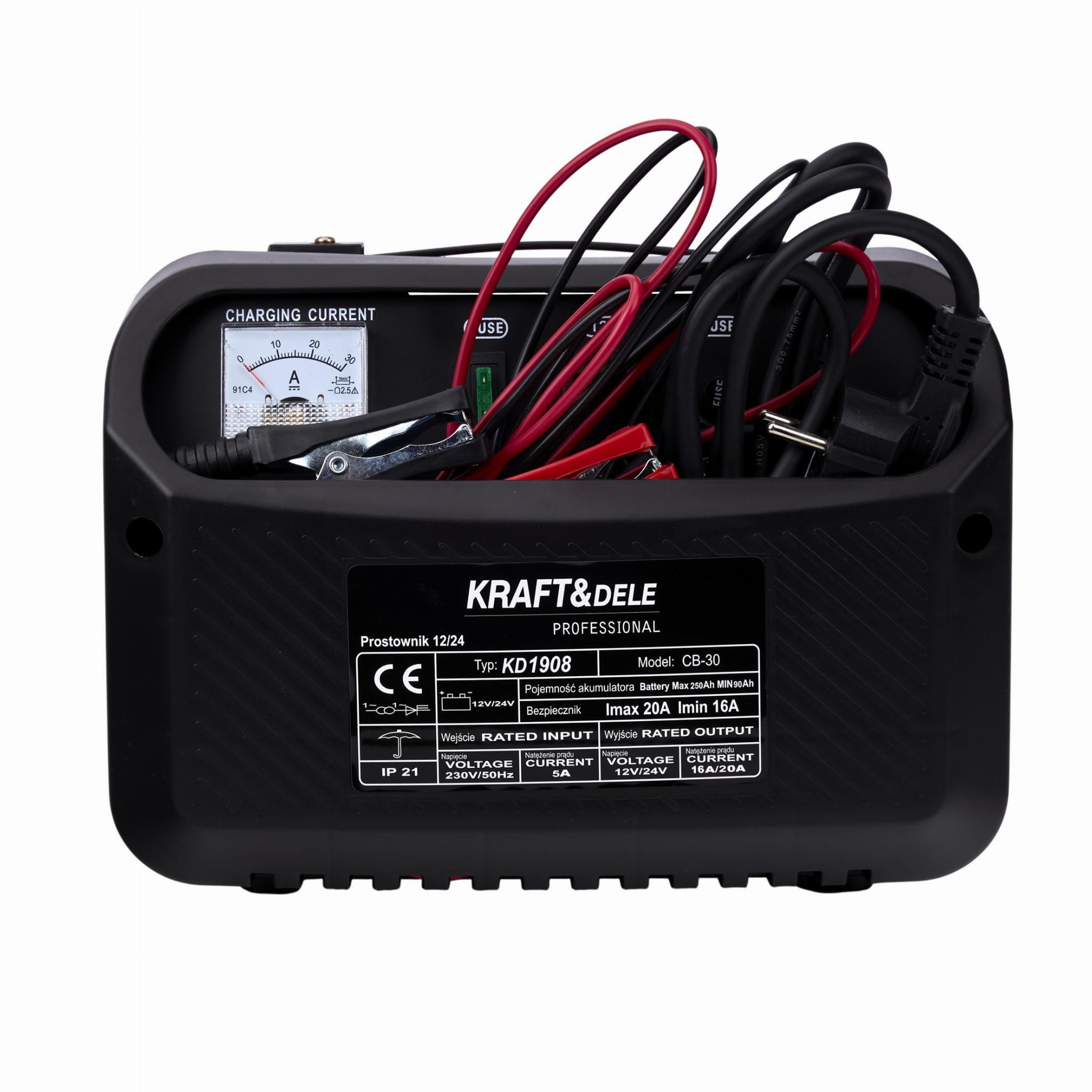 Redresor Acumulator 12/24V , 250A, Kraft&Dele KD1908