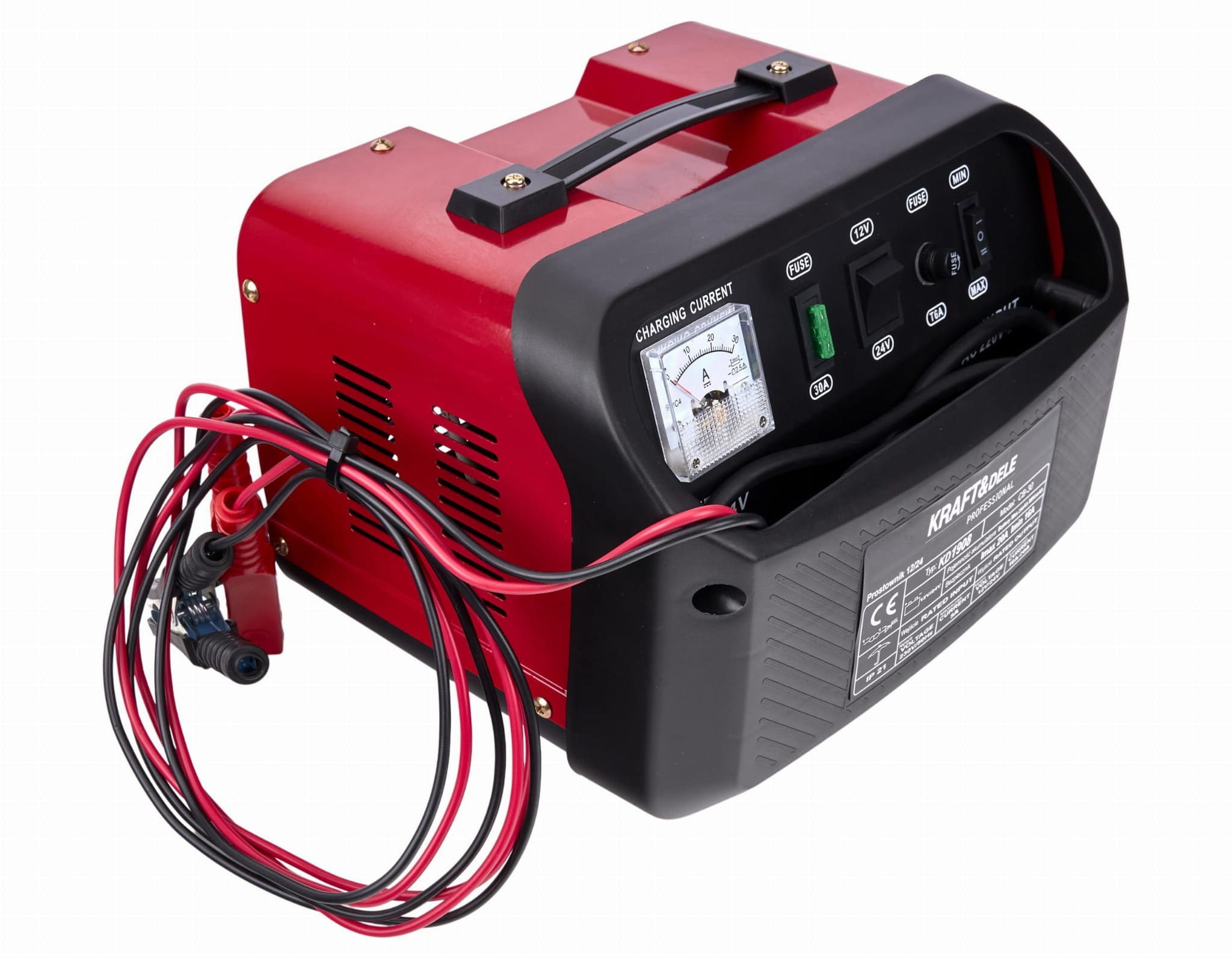Redresor Incarcare Acumulatori 12/24V 250A 230V, Kraft&Dele KD1908