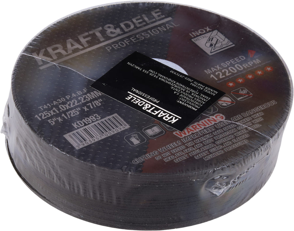 Disc Debitat Metal 1,0x22,23 Mm, 125 Mm, 25 Buc, Kraft&Dele KD1993
