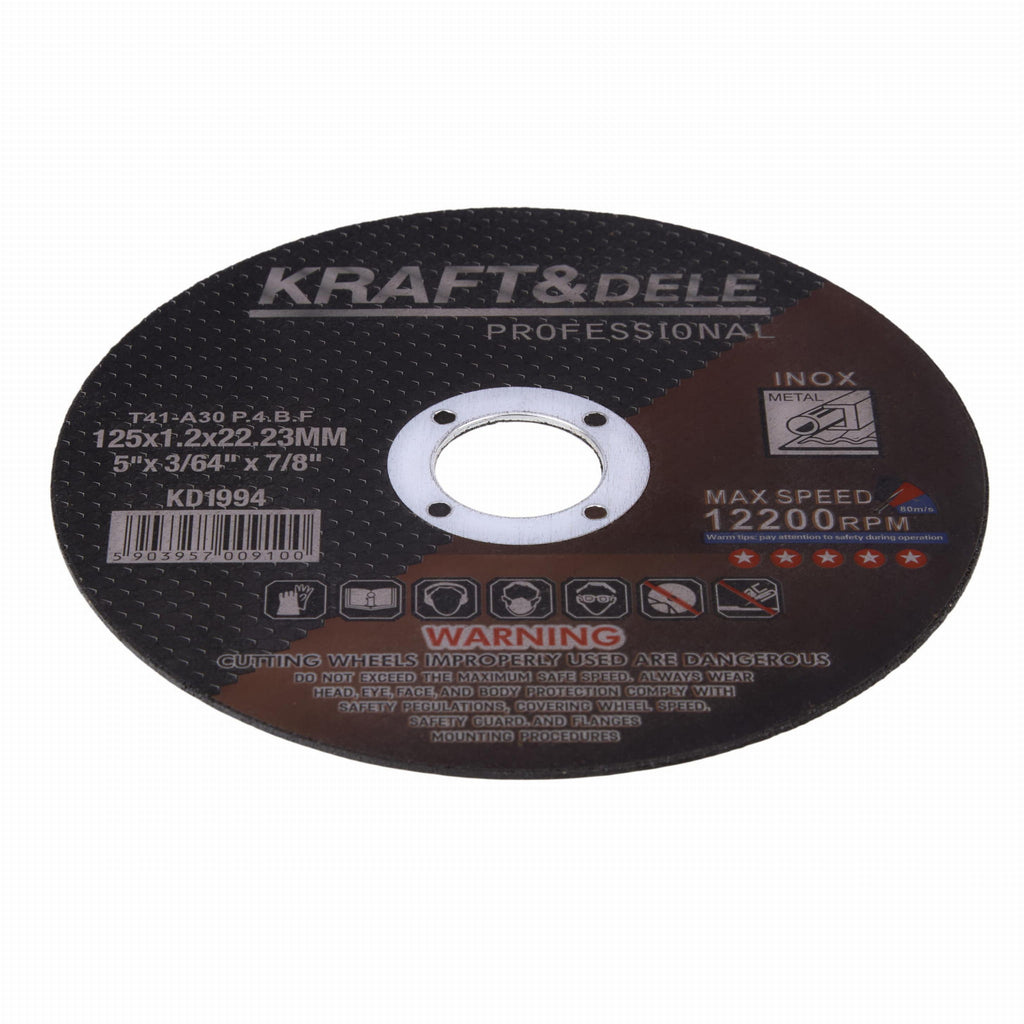 Disc Debitat Metal 1,2x22,23 Mm, 125 Mm, 25 Buc, Kraft&Dele KD1994