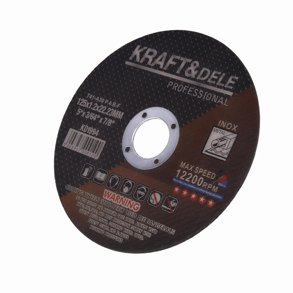 Disc Debitat Metal 1,2x22,23 Mm, 125 Mm, 25 Buc, Kraft&Dele KD1994