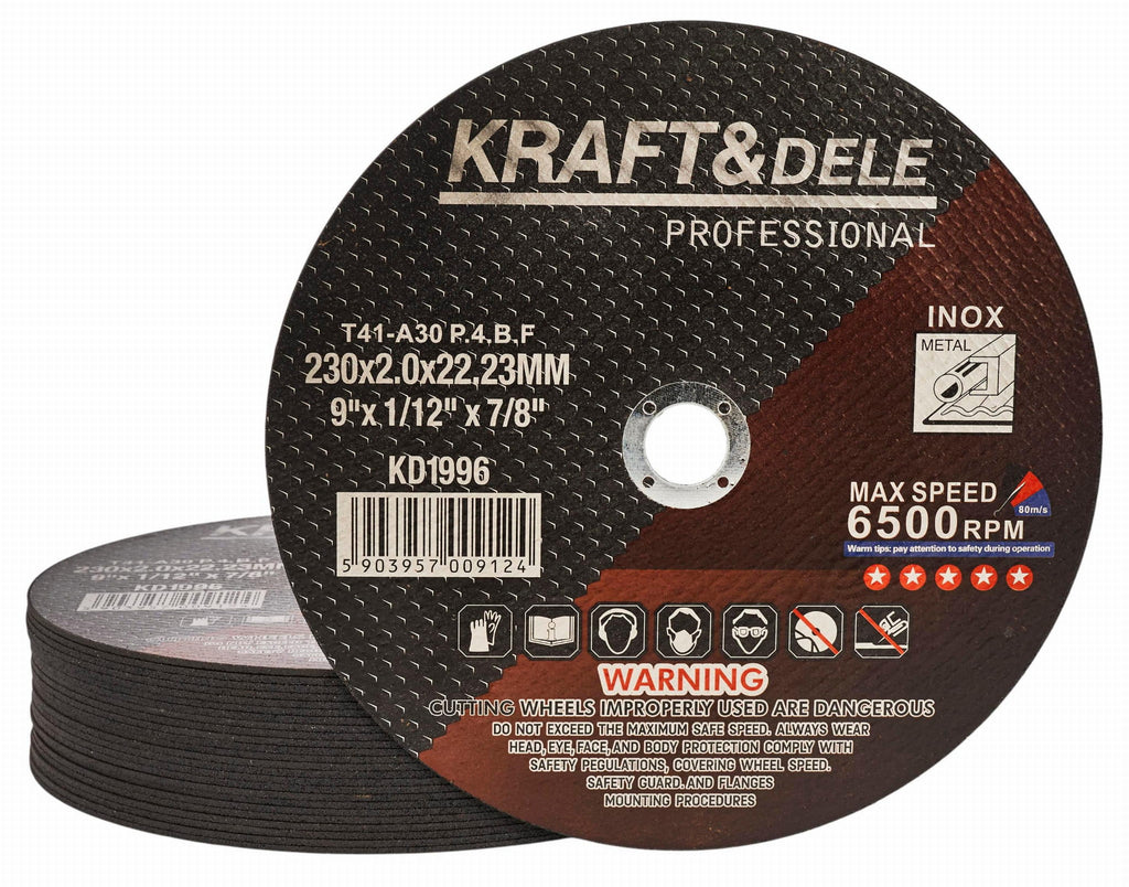 Disc Debitat Metal 230mm , Set 25buc, Kraft&Dele KD1996