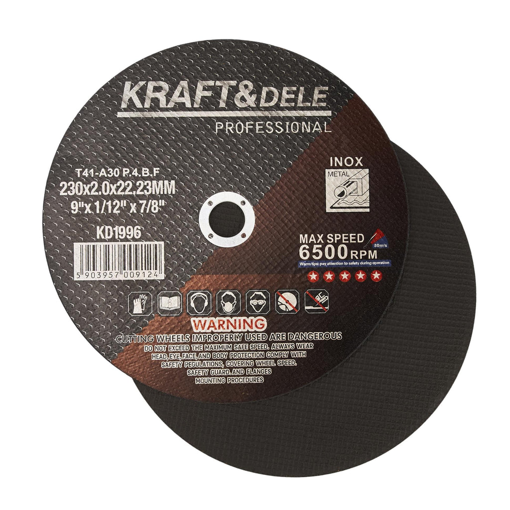 Disc Debitat Metal 230mm , Set 25buc, Kraft&Dele KD1996