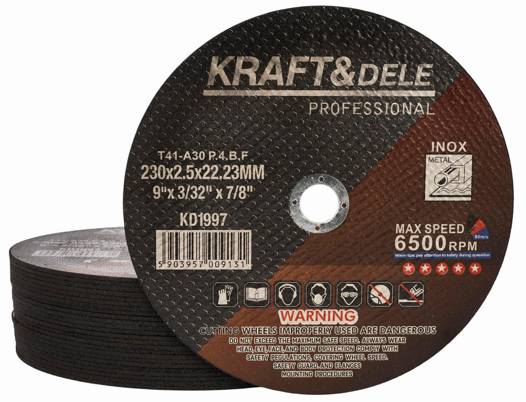 Disc Debitat Metal 2.5 X 230mm , Set 25buc, Kraft&Dele KD1997