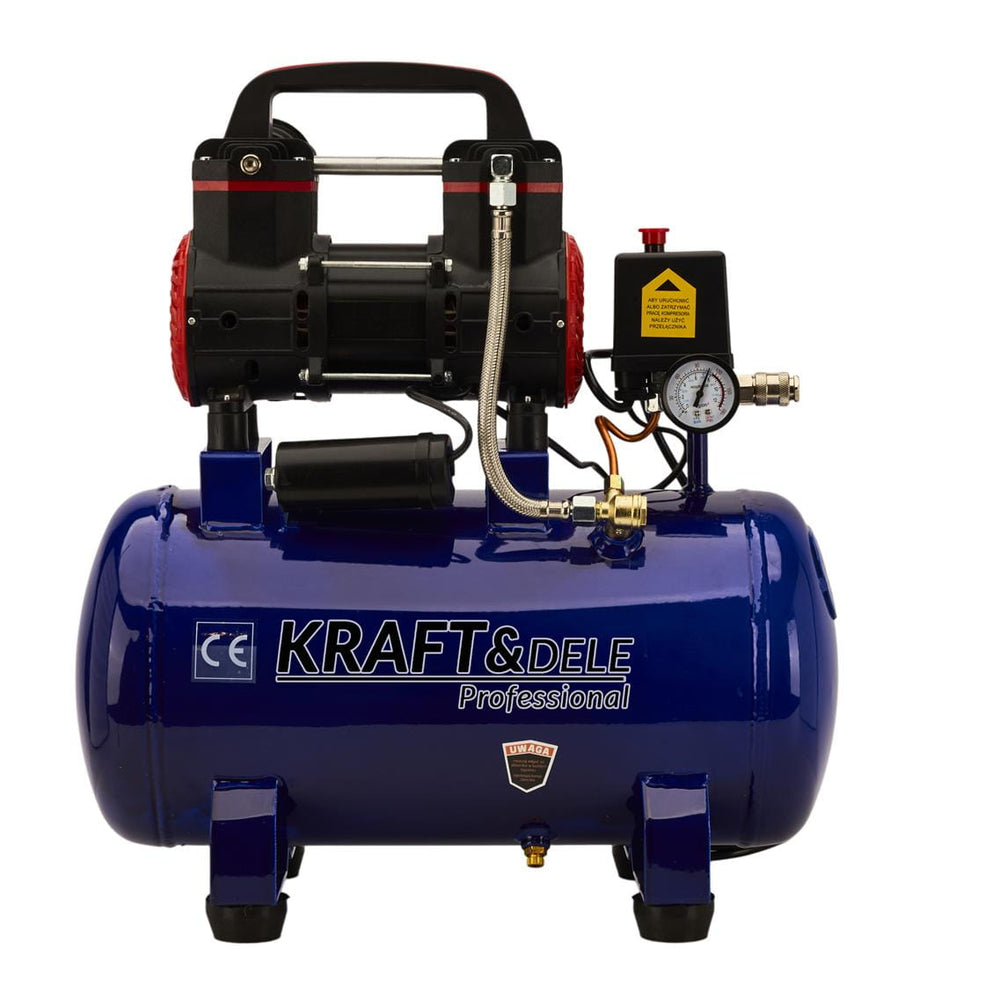 Compresor fara ulei silentios portabil , 24L / 1500W x 1 ,220/m , Kraft&Dele KD2128