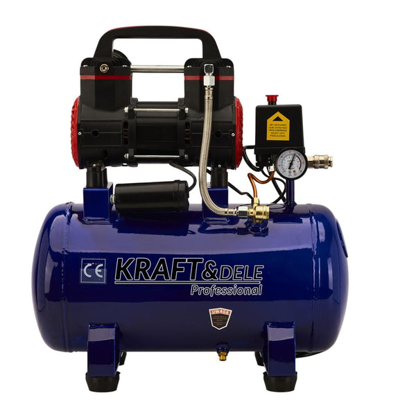 Compresor fara ulei silentios portabil , 24L / 1500W x 1 ,220/m , Kraft&Dele KD2128