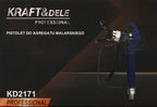 Pistol pentru Agregat de Vopsit cu Aparatoare pentru Mana 0.6kg, Kraft&Dele KD2171 15