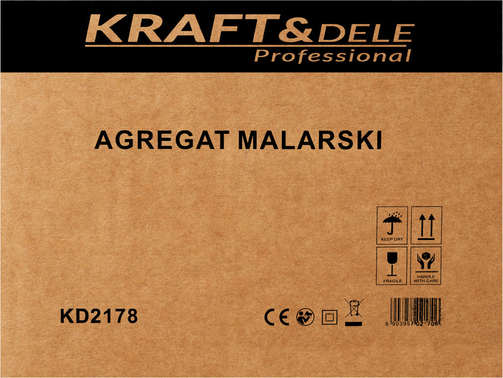 Pompa Airless de Zugravit 3500W 19L/min cu Accesorii, Kraft&Dele KD2178 21