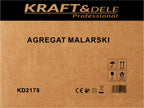 Pompa Airless de Zugravit 3500W 19L/min cu Accesorii, Kraft&Dele KD2178 21