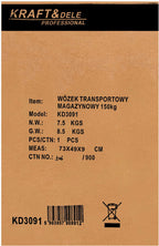 Carucior Platforma Transport Depozit 150kg, Kraft&Dele KD3091