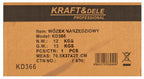 Carucior de Atelier cu Roti 2 Rafturi si Sertar, Kraft&Dele KD366