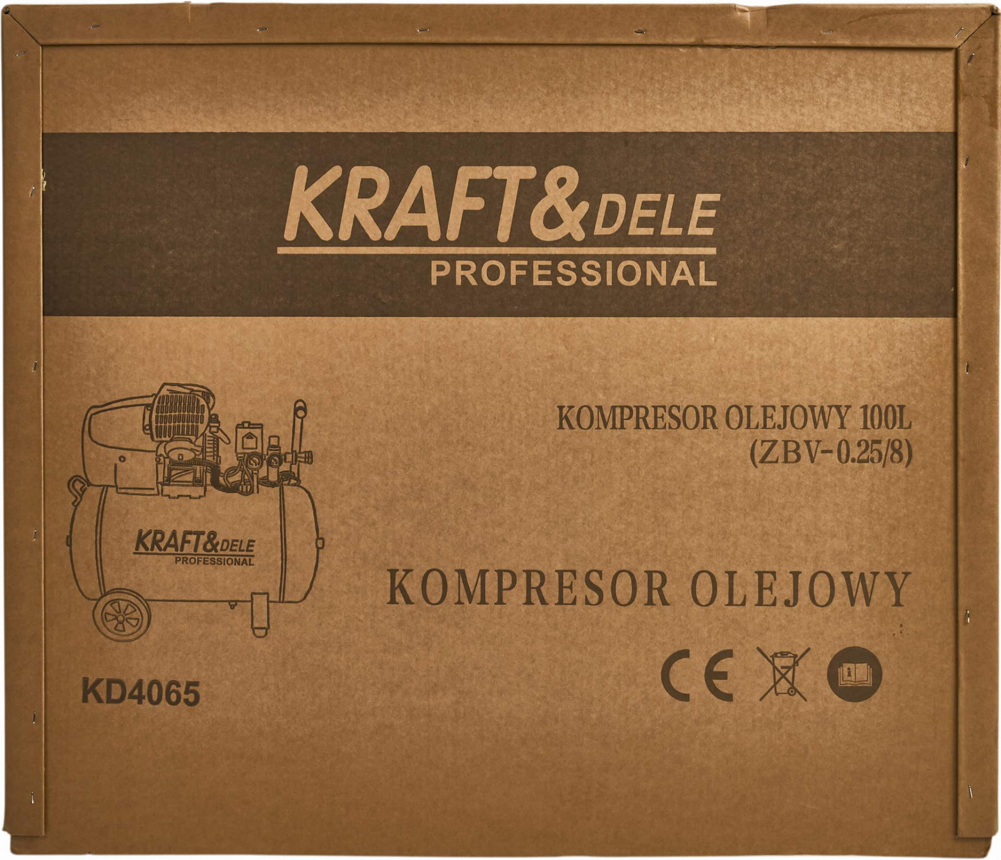 Compresor Aer 100l, 530l/min, 8 Bar, Kraft&Dele KD4065