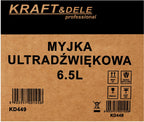 Cuva Spalare cu Ultrasunete 6,5L, Kraft&Dele KD449