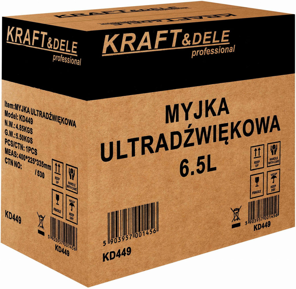 Cuva Spalare cu Ultrasunete 6,5L, Kraft&Dele KD449
