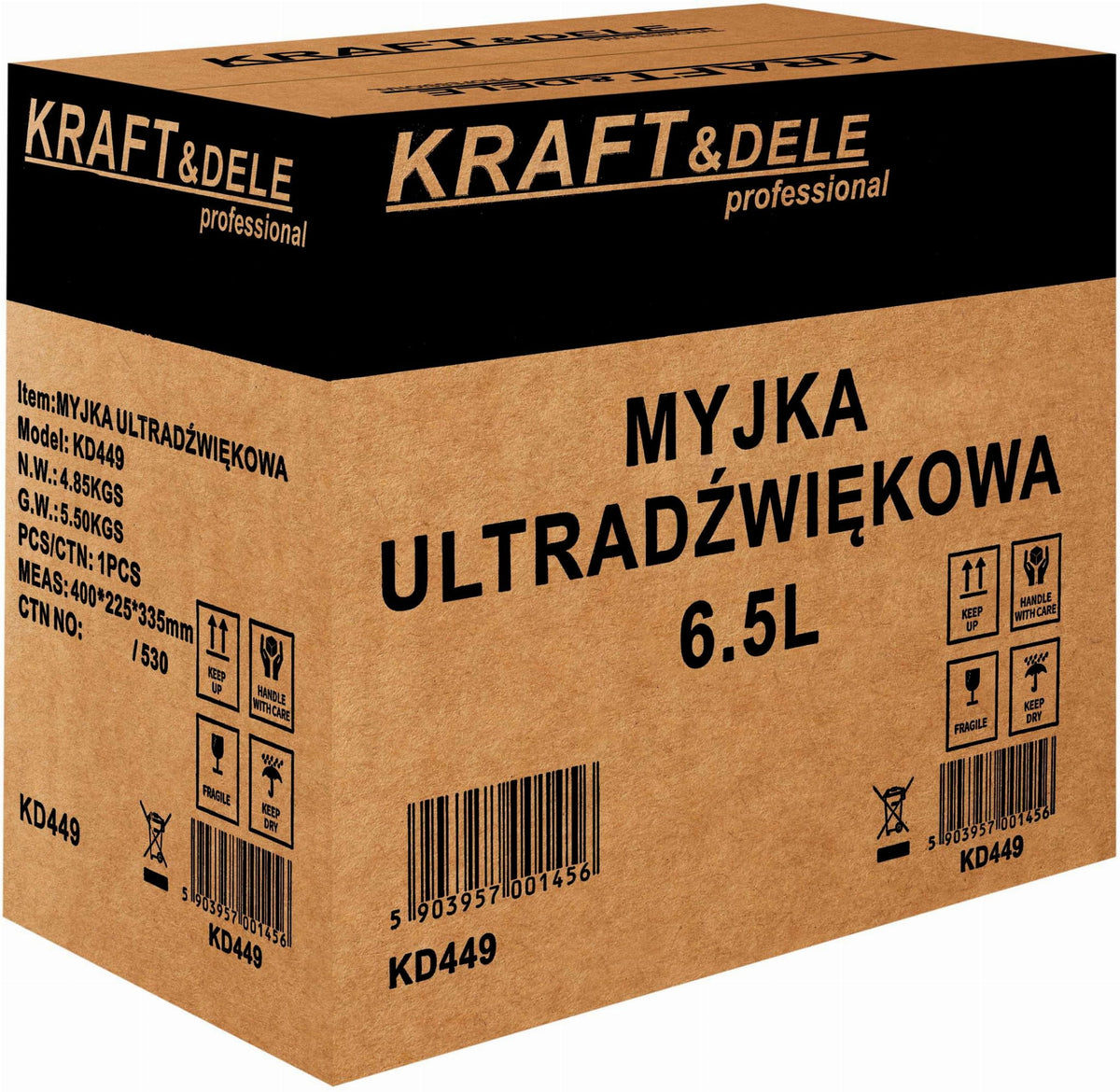 Cuva Spalare cu Ultrasunete 6,5L, Kraft&Dele KD449