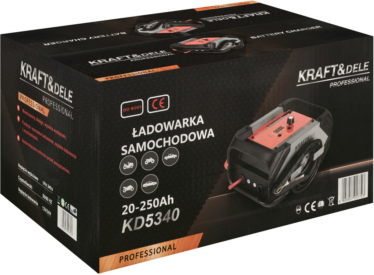 Prostownik z rozruchem 20-250Ah 12/24V 35A KD5340 16
